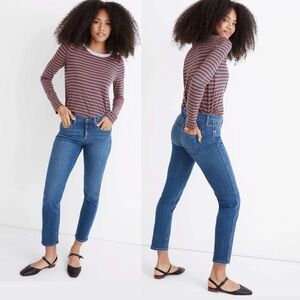 Madewell Mid-Rise Stovepipe Jeans in Leman Wash Tencel Edition Size 26